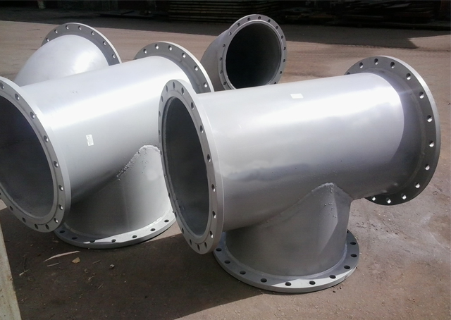 Стальной фланцевый тройник 150х100 09Г2С